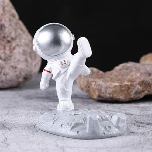 Nudsfuii Astronaut Cell Phone Stand Resin Statue