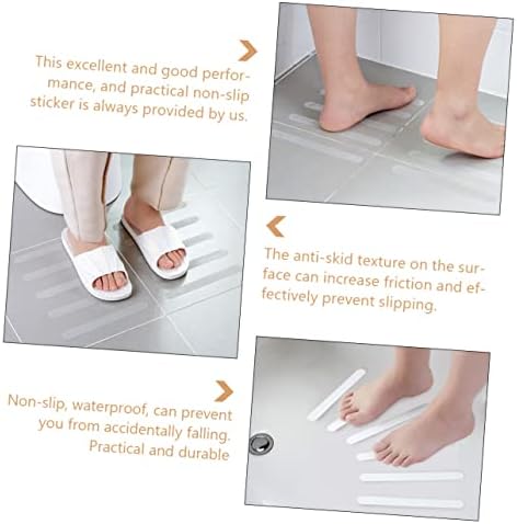 VOSAREA 12Pcs Non-Slip Bath Stickers for Safety