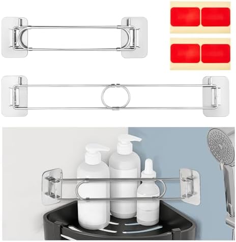 ELETHOR 2-Piece Adjustable RV Shower Caddy