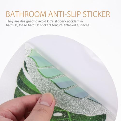 1set Leaf Bathtub Stickers Non-Slip Safety Decals