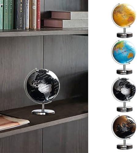 360 Rotating Globe Sculpture - Home Decor Coffee Table Decor