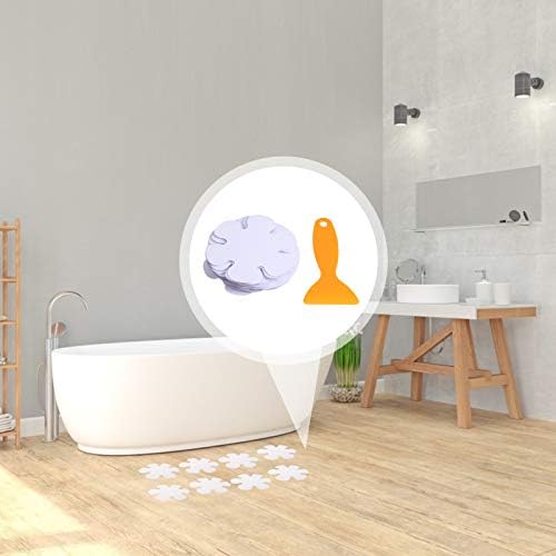 ABOOFAN 20Pcs Flower Shaped Non-Slip Bath Stickers for Safety