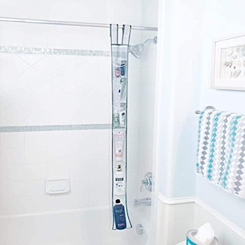 Skywin TidyFriend Shower Liner with 7 Pockets - 57 x 6 Inches