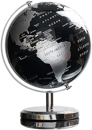 360 Rotating Globe Sculpture - Home Decor Coffee Table Decor