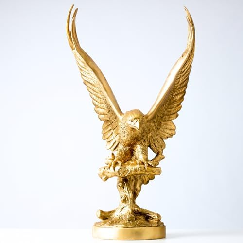 YouFine Bronze Golden Eagle Sculpture 315 High 1