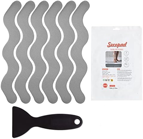 36 PCS Anti-Slip Shower Stickers with Premium Scraper