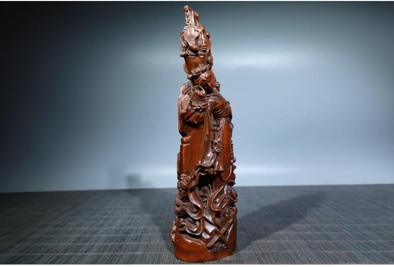 LimpaC Mini Boxwood Meditating Woman Statue