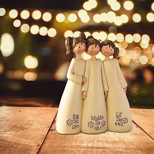 Nudsfuii Small Statue Figurine for Friendship Decor