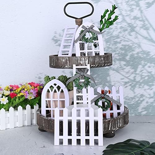 Farmhouse Decor Statue -- Gold Black Design
