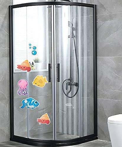 ChezMax Non-Slip Bath Stickers with Anti-Slip Cartoons