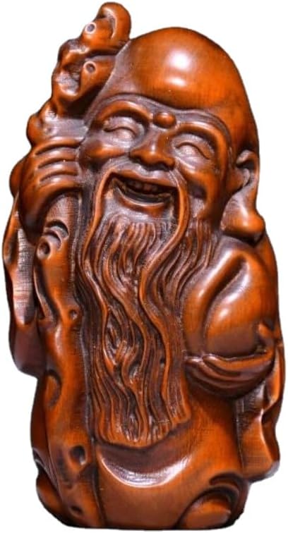 LimpaC Handmade Boxwood Longevity God Statue