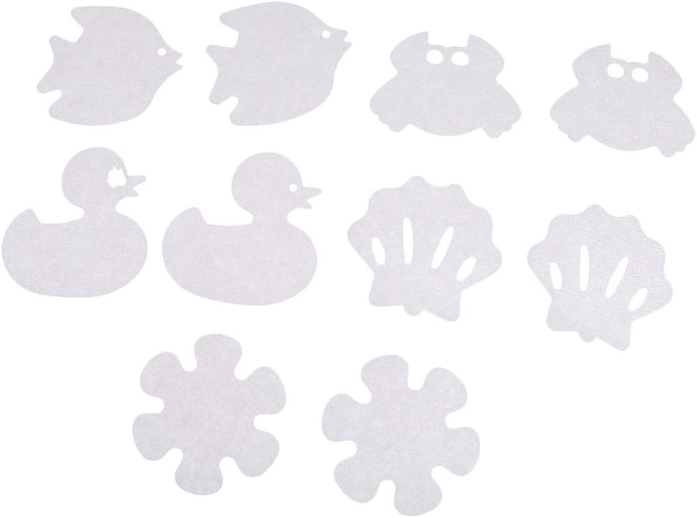 Non-Slip Bath Stickers 10pcs Cartoon Design