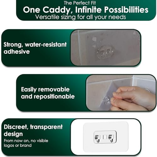 Jovware Shower Caddy Adhesive Strips 6 Pack 1