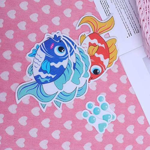 Cabilock 6pcs Bathtub Non-Slip Stickers Fish Design