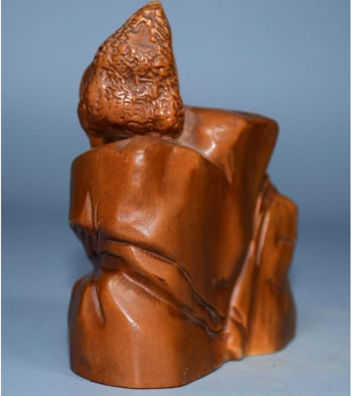 Handcrafted Boxwood Rooster Statue Decor