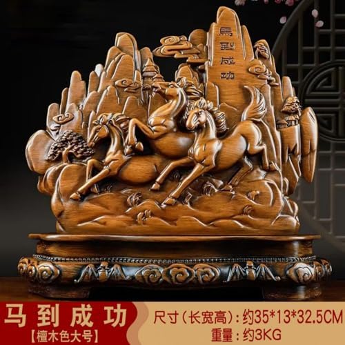 Chinese Feng Shui Resin Wealth Prosperity Statue for Home and Office