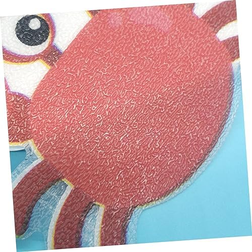 Ciieeo 5 Pack Non-Slip Bath Tub Stickers with Cartoon Crab Design