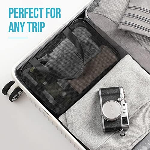 Gocvo Mesh Shower Caddy Bag - Black Large