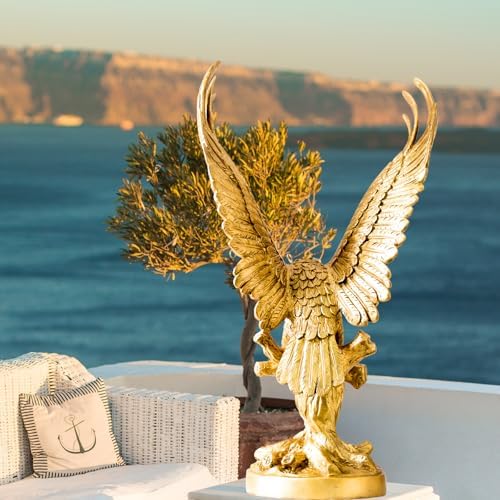 YouFine Bronze Golden Eagle Sculpture 315 High 1