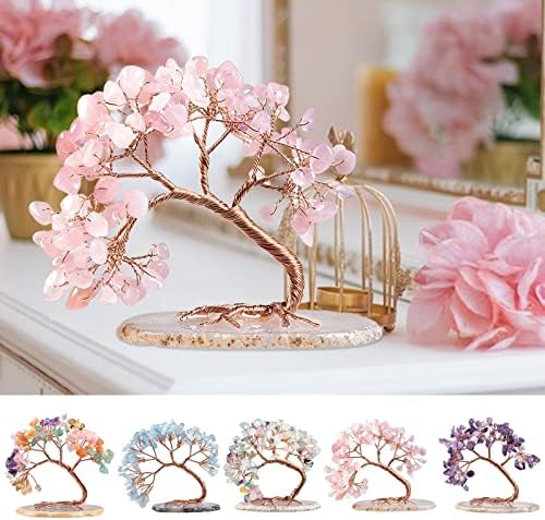 Natural Crystals Life Tree Sculpture Home Decor