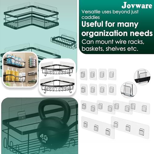 Jovware 14 Pack Shower Caddy Adhesive Replacement 1