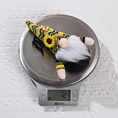 Mini Plush Sunflower Gnome Desk Statue Decor