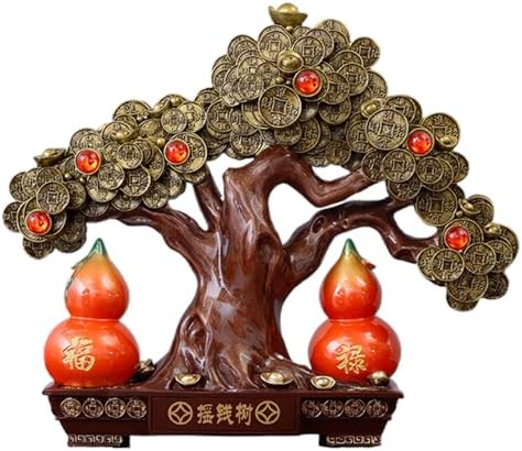 Feng Shui Wealth Tree Resin Statue - Home Decoration