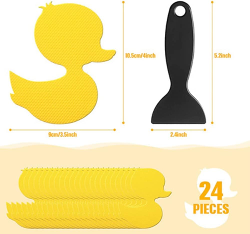 YANQINQIN 24PCS Non-Slip Bathtub Stickers