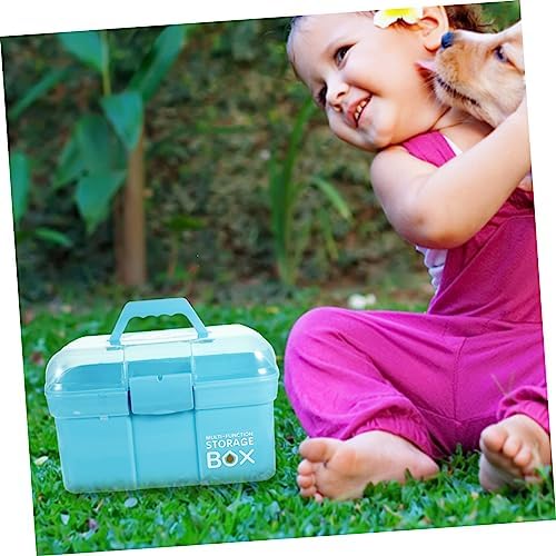 Vaguelly Portable Medicine Cabinet with Handle for Home Travel