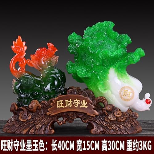 Feng Shui Resin Wealth Statues for Home Decor