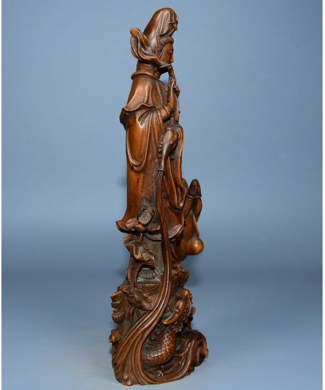 LimpaC Collection Mini Boxwood Kwan-Yin Statue