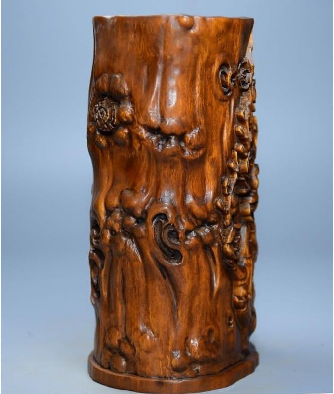LimpaC Handcrafted Plum Blossom Tree Stool Brush Pot Statue