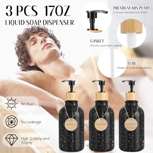 XLHOMO Black Bathroom Accessory Set 17PCS