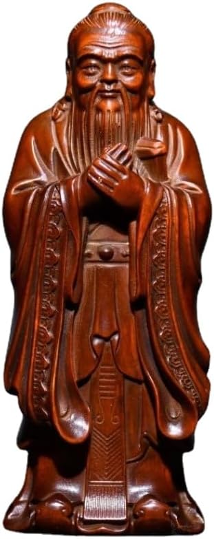 Handcrafted Boxwood Confucius Statue for Home Decor 1
