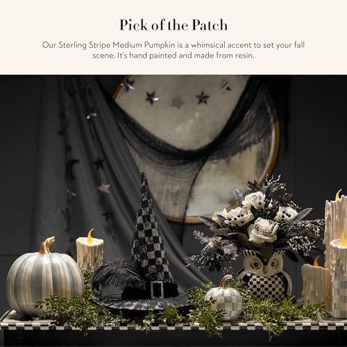 MacKenzie-Childs Medium Resin Pumpkin Decor 1