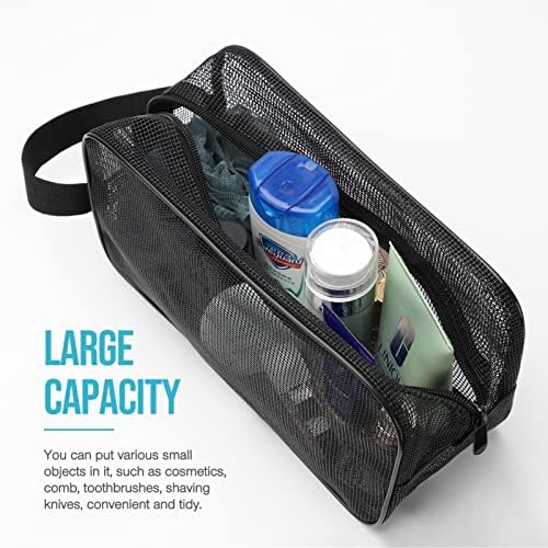 Gocvo Mesh Shower Caddy Black Portable Organizer Tote