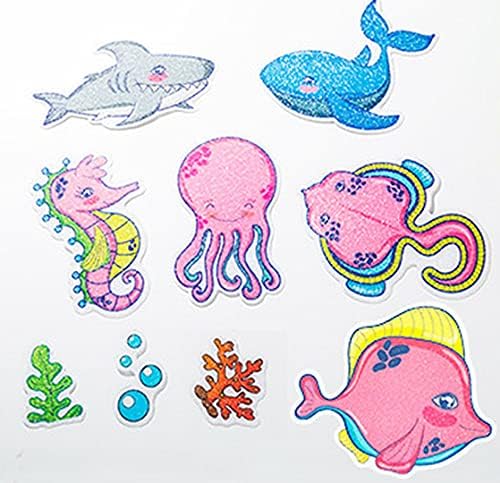 ChezMax Non-Slip Bath Stickers with Anti-Slip Cartoons