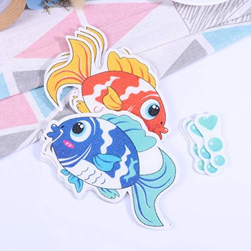 8pcs Stickers Anti-Slip Cartoon Fish Bat Decals