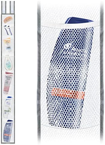 Skywin TidyFriend Shower Liner with 7 Pockets - 57 x 6 Inches