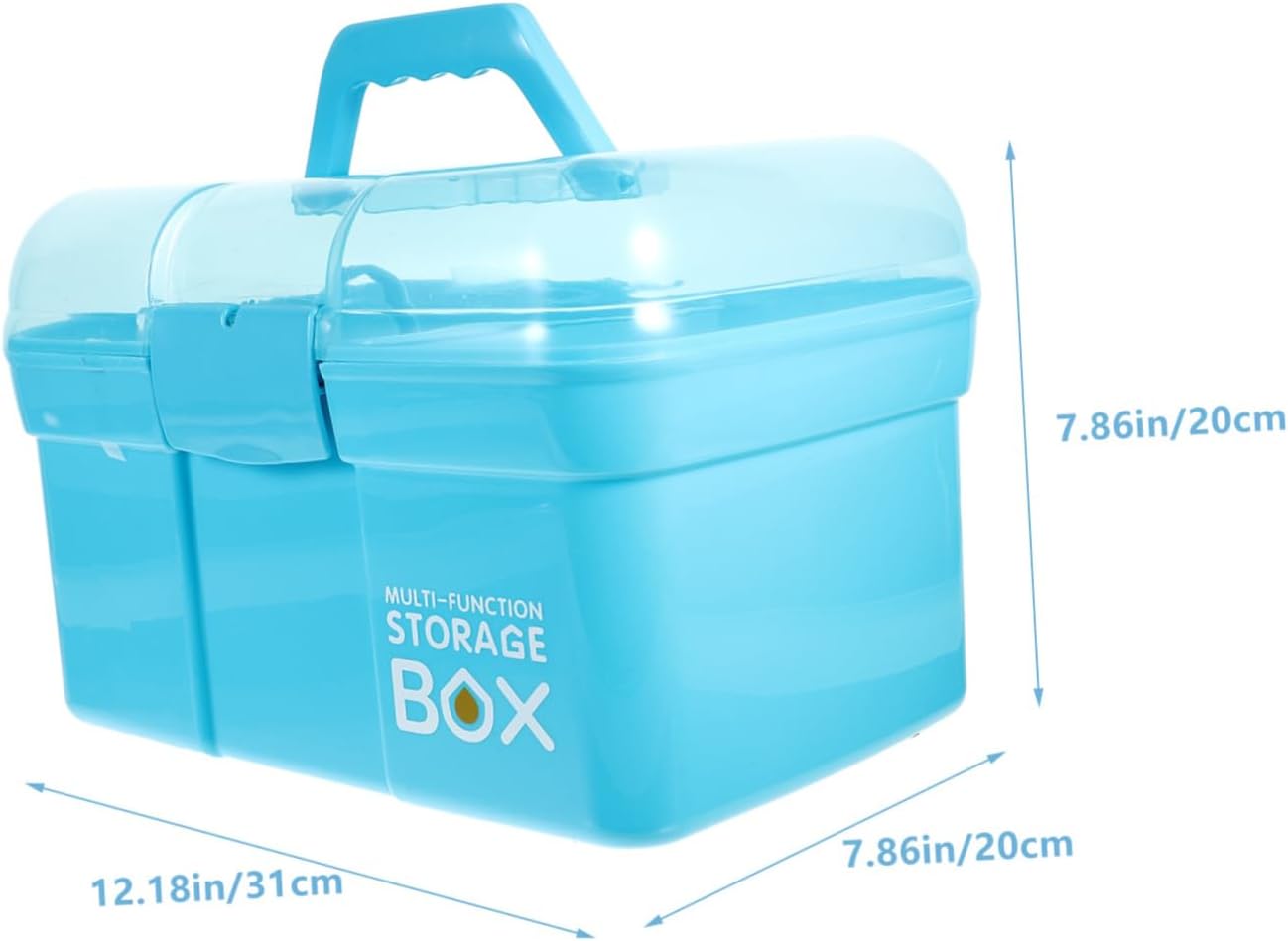 Vaguelly Portable Medicine Cabinet with Handle for Home Travel
