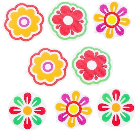 8Pcs Flower Design Non-Slip Bathtub Stickers
