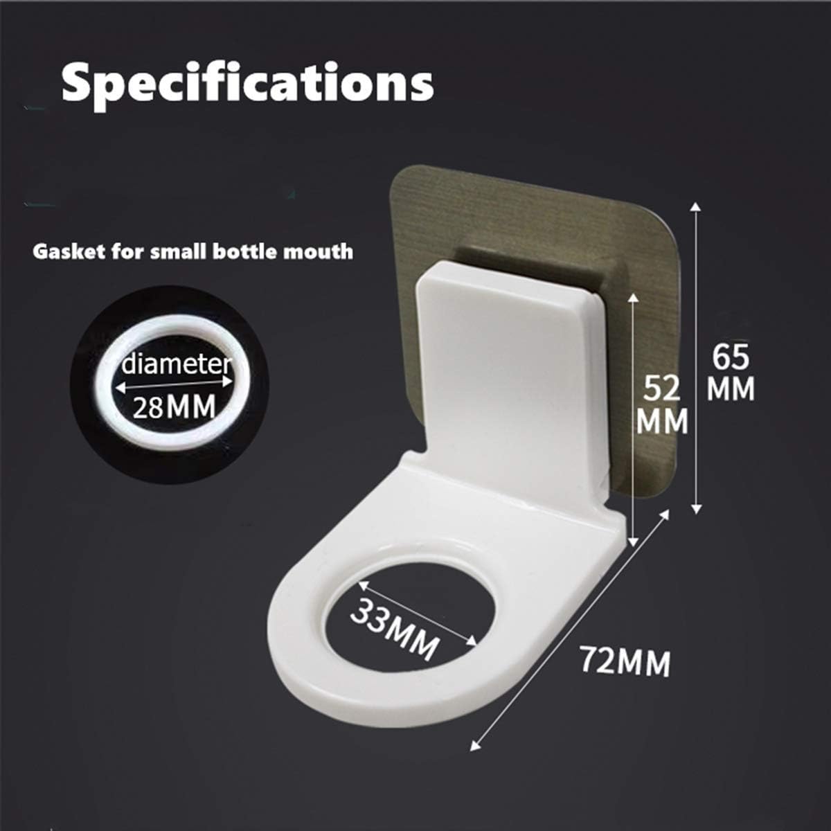 Gavoyeat 3 Pack Shower Gel Bottle Holder Hook