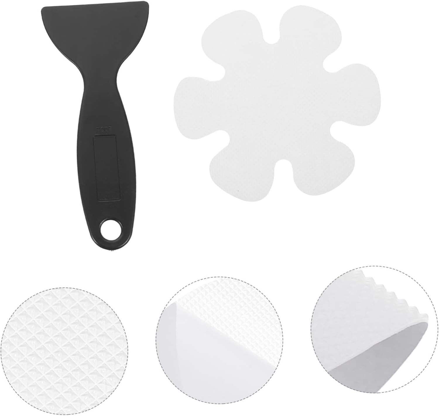 PRETYZOOM 1 Set Flower Shaped Non-Slip Bathtub Floor Stickers