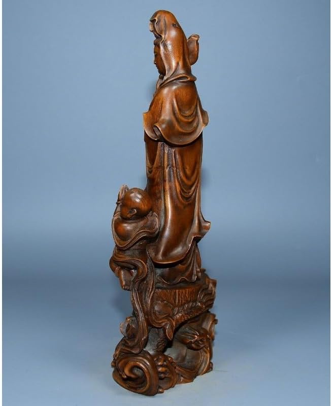 LimpaC Collection Mini Boxwood Kwan-Yin Statue