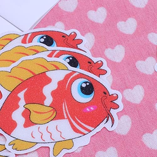 Cabilock 6pcs Bathtub Non-Slip Stickers Fish Design