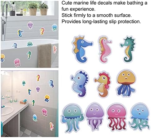 Gavigain 2 Set Kids Bath Stickers with Sea Animal Design