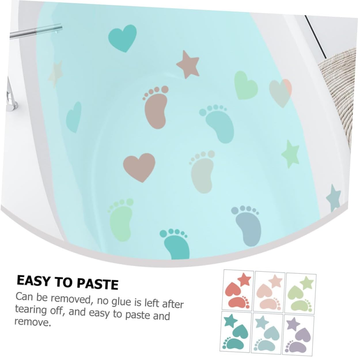 Ciieeo Non-Slip Bath Tub Decals 12 Sheets