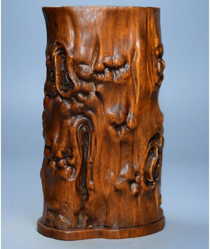 LimpaC Handcrafted Plum Blossom Tree Stool Brush Pot Statue