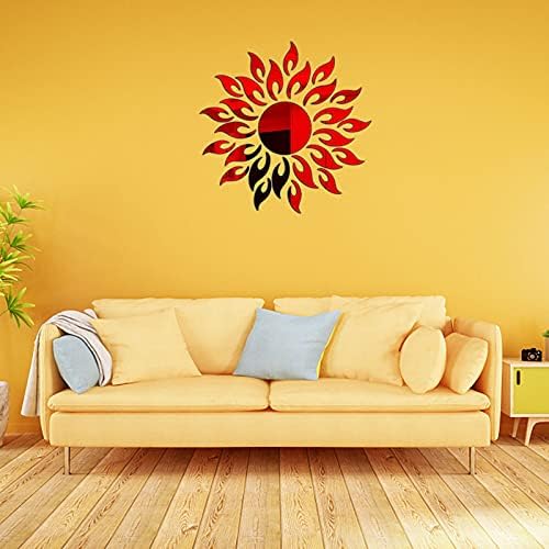 Nudsfuii Wall Sunflower Sculpture Acrylic Home Decor