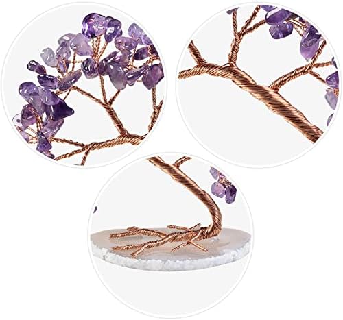 Natural Crystals Life Tree Sculpture Home Decor